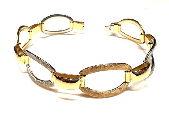 Bracciale Sommer Donna Anni '80 in Oro OVALI SAT LUC OV 22,00 BG - OVALI SAT LUC OV 22,00 BG